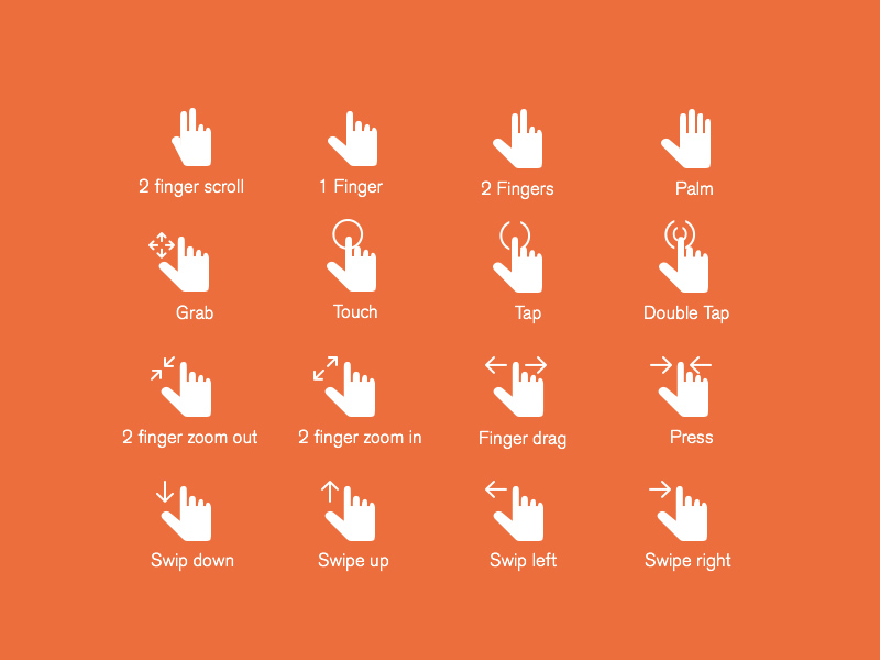 gesture icons