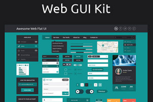 Flat Design Web UI Kit