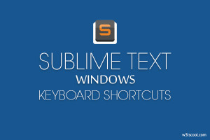 Sublime text keyboard shortcuts