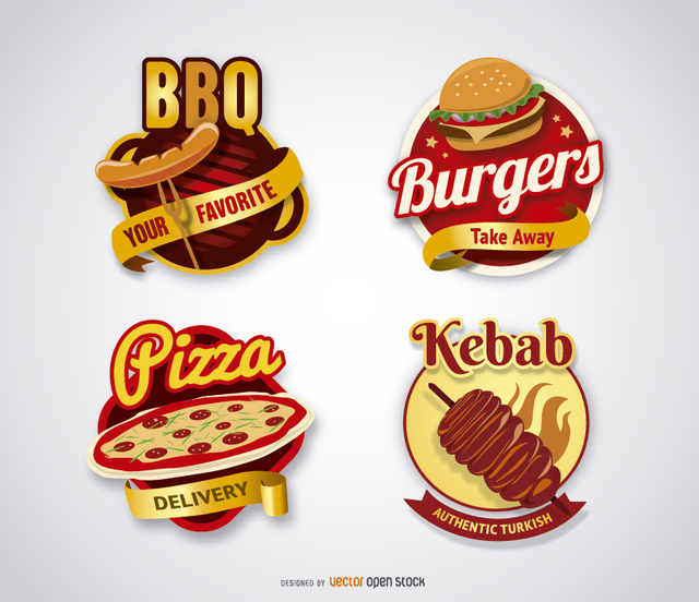 Fast food logos