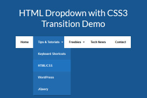 HTML Dropdown
