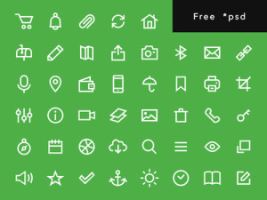 Free Line Icons set